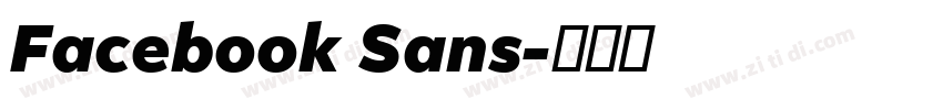 Facebook Sans字体转换